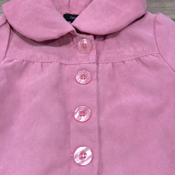 Calvin Klein Jeans pink coat size 12M - Picture 2 of 5